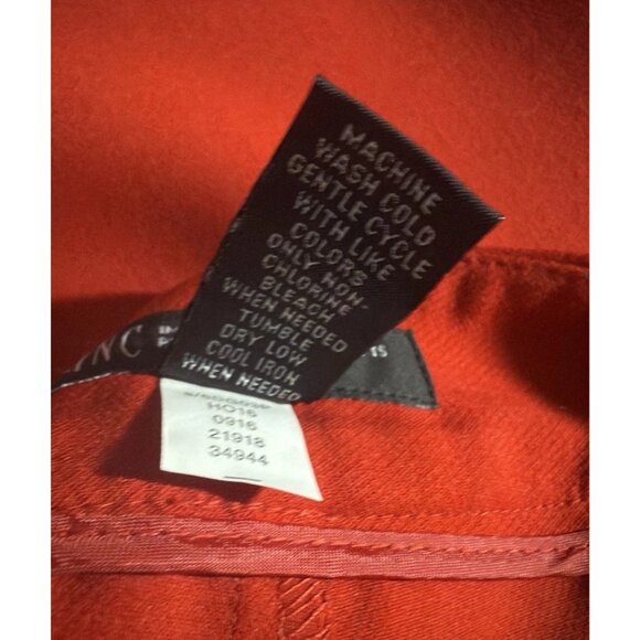 NWT INC International Concepts Red Regular Fit Flare Leg Pants Petites Sz 10P - Picture 6 of 10